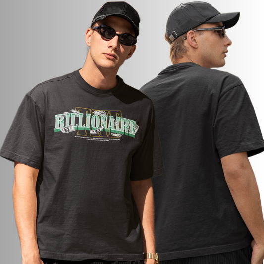 Billionaire Black Oversized T-Shirt