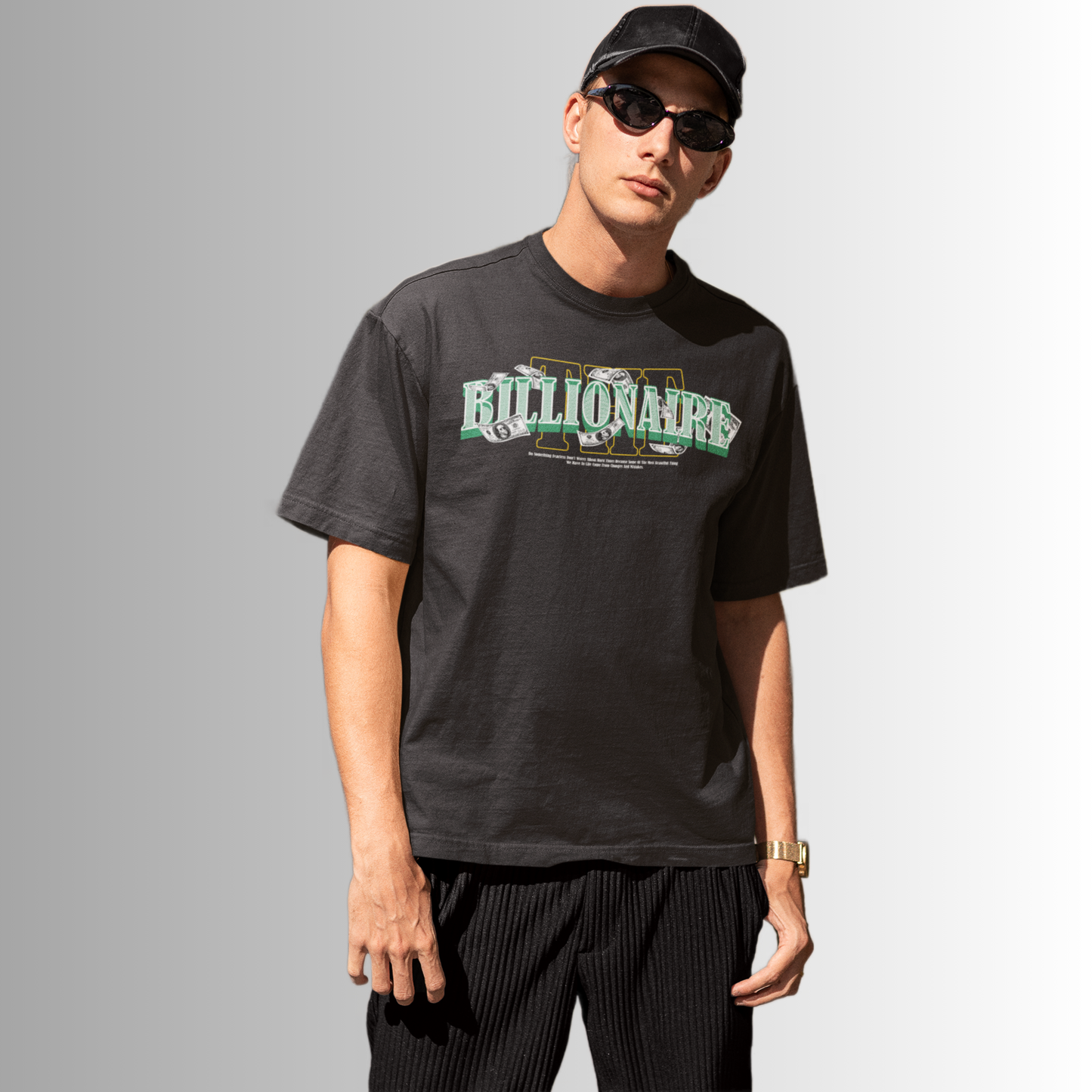 Billionaire Black Oversized T-Shirt