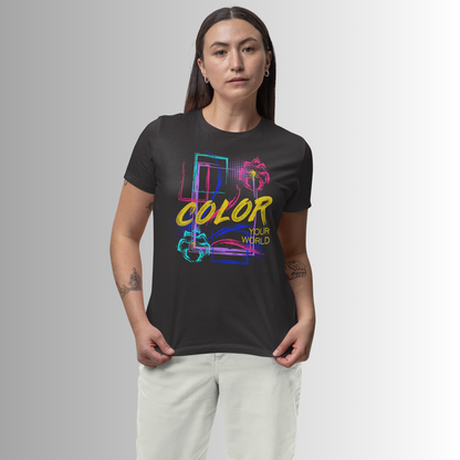 Color Your World Black T-Shirt