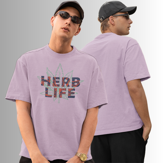 Herb Life Lavender Oversized T-Shirt