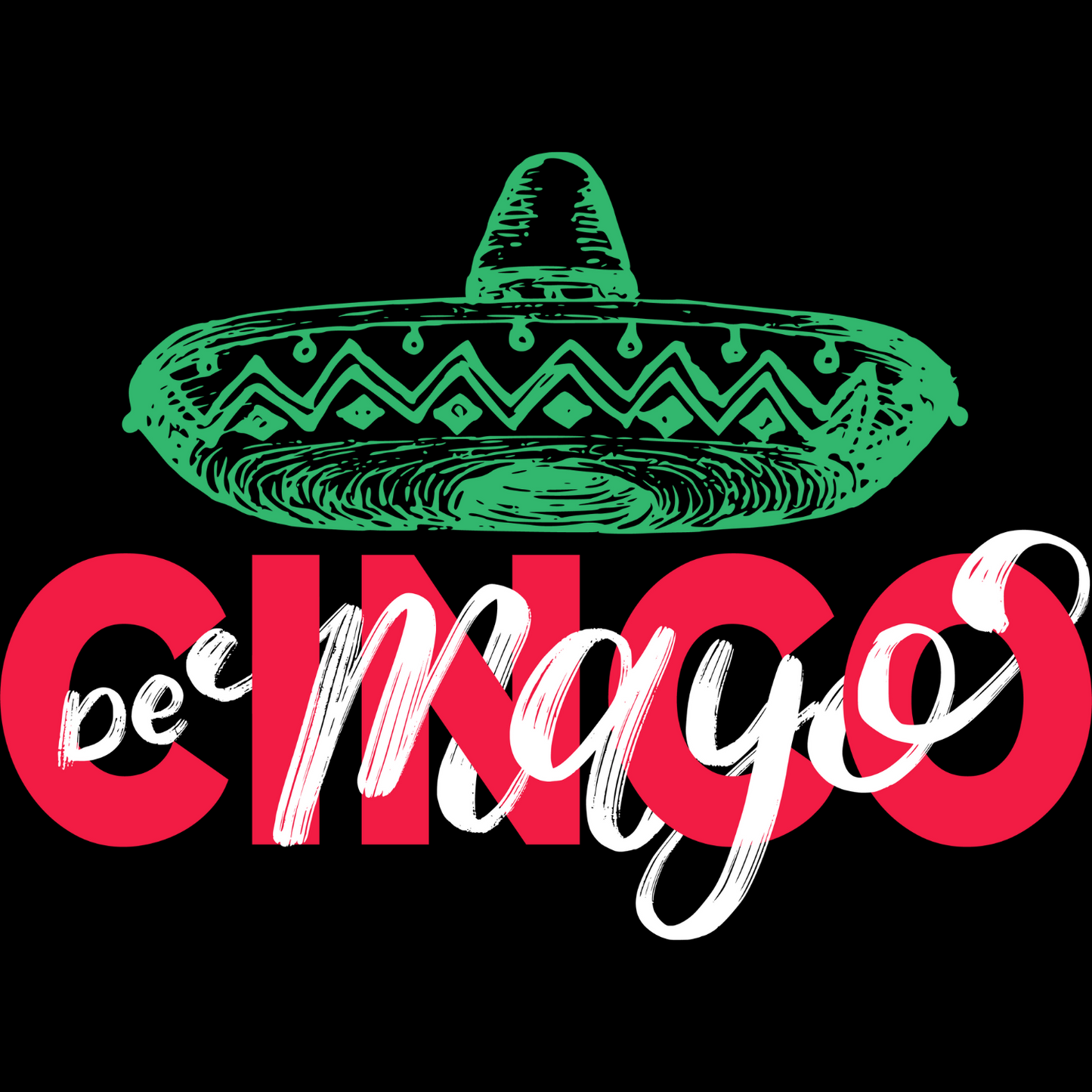 Mexican Cinco De'Mayo Oversized T-Shirt