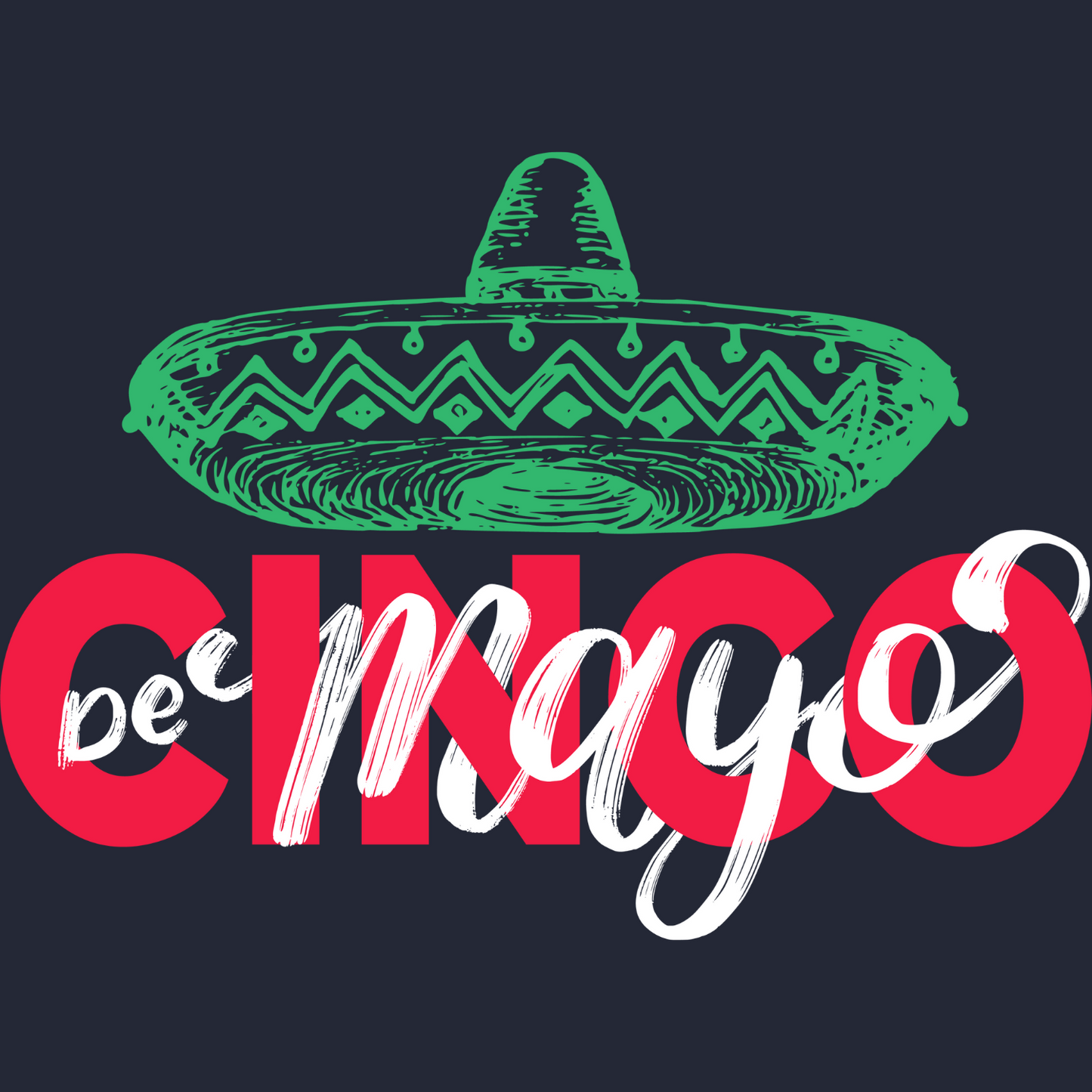 Mexican Cinco De'Mayo Oversized T-Shirt