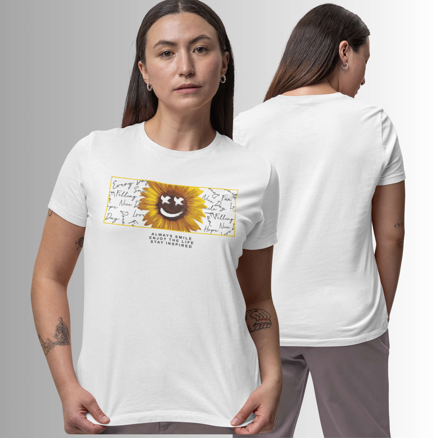 Sunflower White T-Shirt