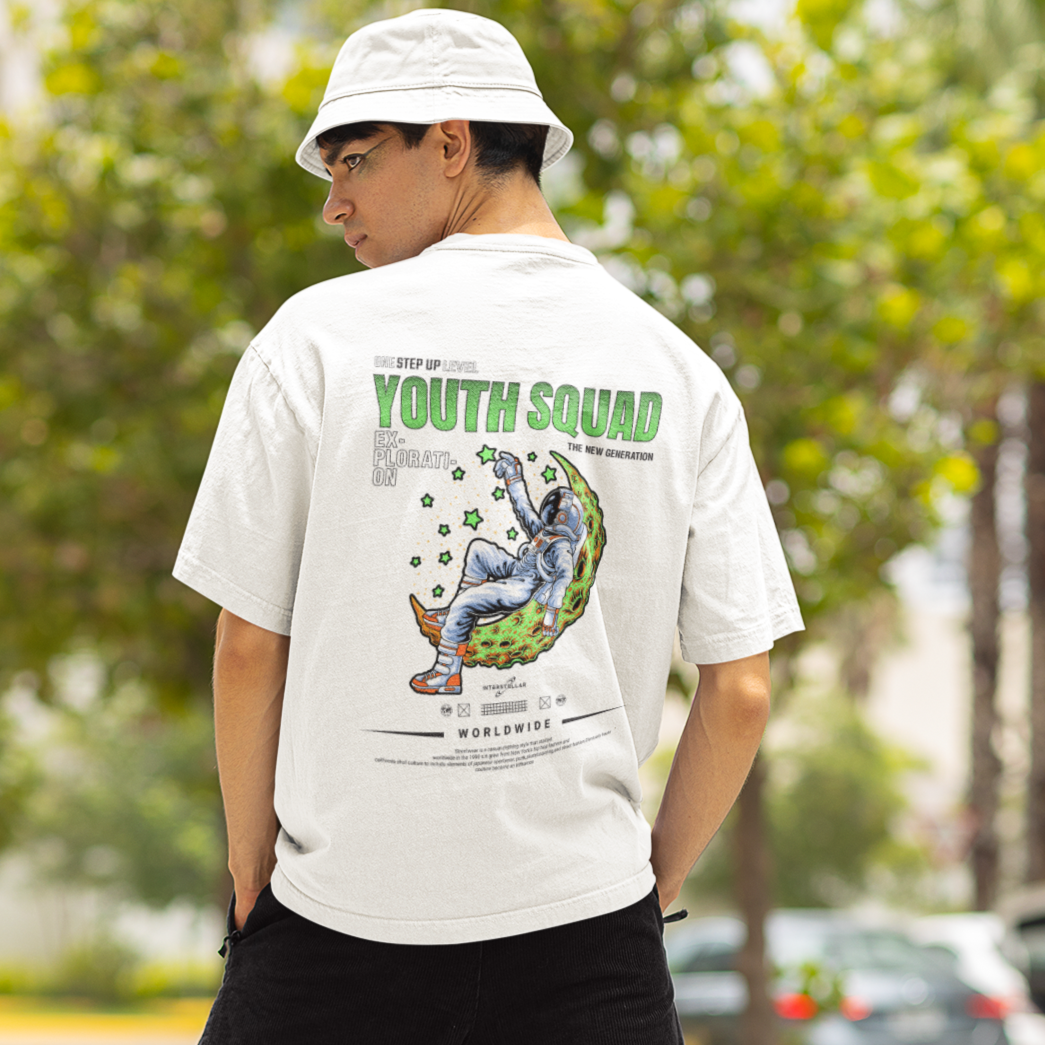 Youth Squad Oversized T-Shirt - White